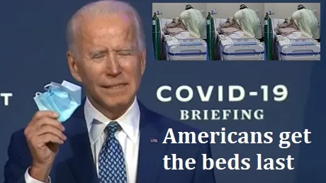 Biden's covid infected illegal aliens are stealing hospital beds from americans