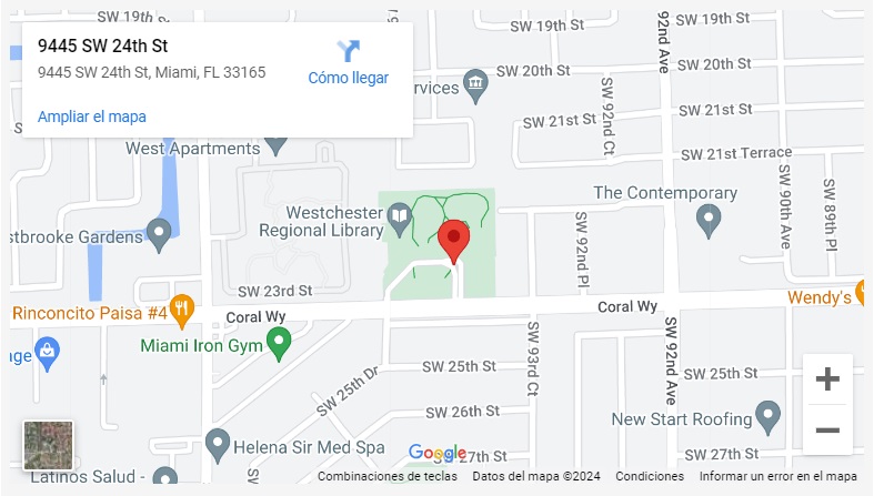 Westchester Library map