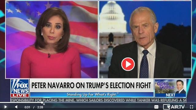 Navarro Trump election fight