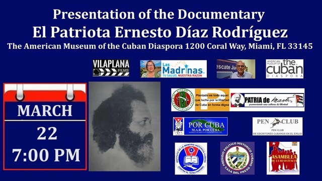 Invitation Presentation of the Documentary El Patriota Ernesto Díaz Rodriguez