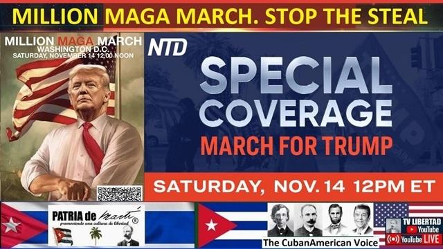 Special live coverage of marches for Trump