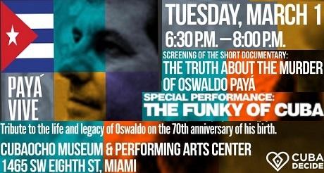 Tribute to the life and legacy of Oswaldo Paya
