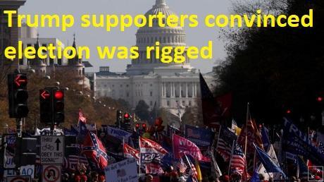 Trump supporters convinced electio was rigged