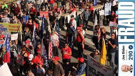 Trump supporters take to street to protest election fraud