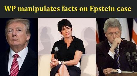 WP manipulates facts on Epstein case
