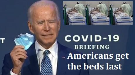 Biden's covid infected illegal aliens are stealing hospital beds from americans