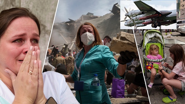 Russian Missile Strikes Devastate Ukraine: Children's Hospital Hit in Brutal Attack