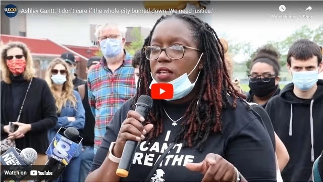 Ashley Gantt I dont care if the whole city burned down We need justice