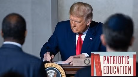Trump signs exec order establishing patriotic education
