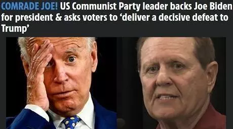 Biden has received endorsement from communist group leader