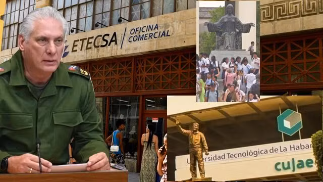 Diaz Canel amenaza a estudiantes cubanos con retorica de guerra