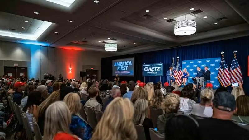 GAETZ, GREENE. BIGGS AND GOSAR ON STAGE