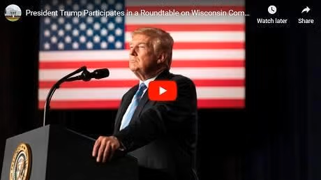 Kenosha WI community thanks Trump for defending law order