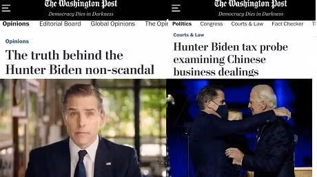 Mass media deceitfully withheld H Biden reporting