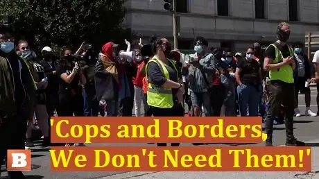 Open Borders Activists Cops and Borders We Dont Need Them
