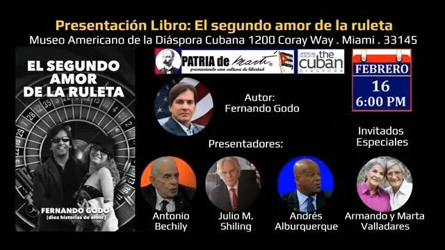 Book Presentation Invitation: 'El segundo amor de la ruleta'