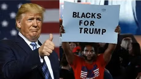 Support for Trump among blacks increases