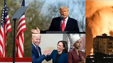 Trump Blames Biden Harris for Attacks on Israel