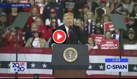 Trump Takes A Flamethrower To Hate mongering Dem Senate Candidate At Epic Georgia Rally