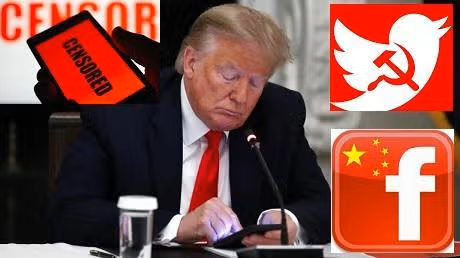 Twitter Facebook Scorched for Cancelling Trump