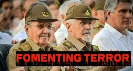 cuban regime announcing military deaths to fomenting terror