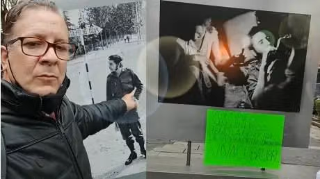 cubans in spain protest exhibition on assassin che