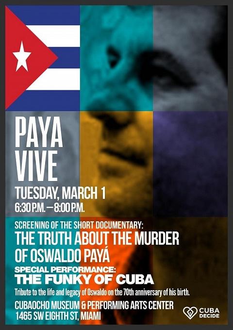 Tribute to the life and legacy of Oswaldo Paya poster